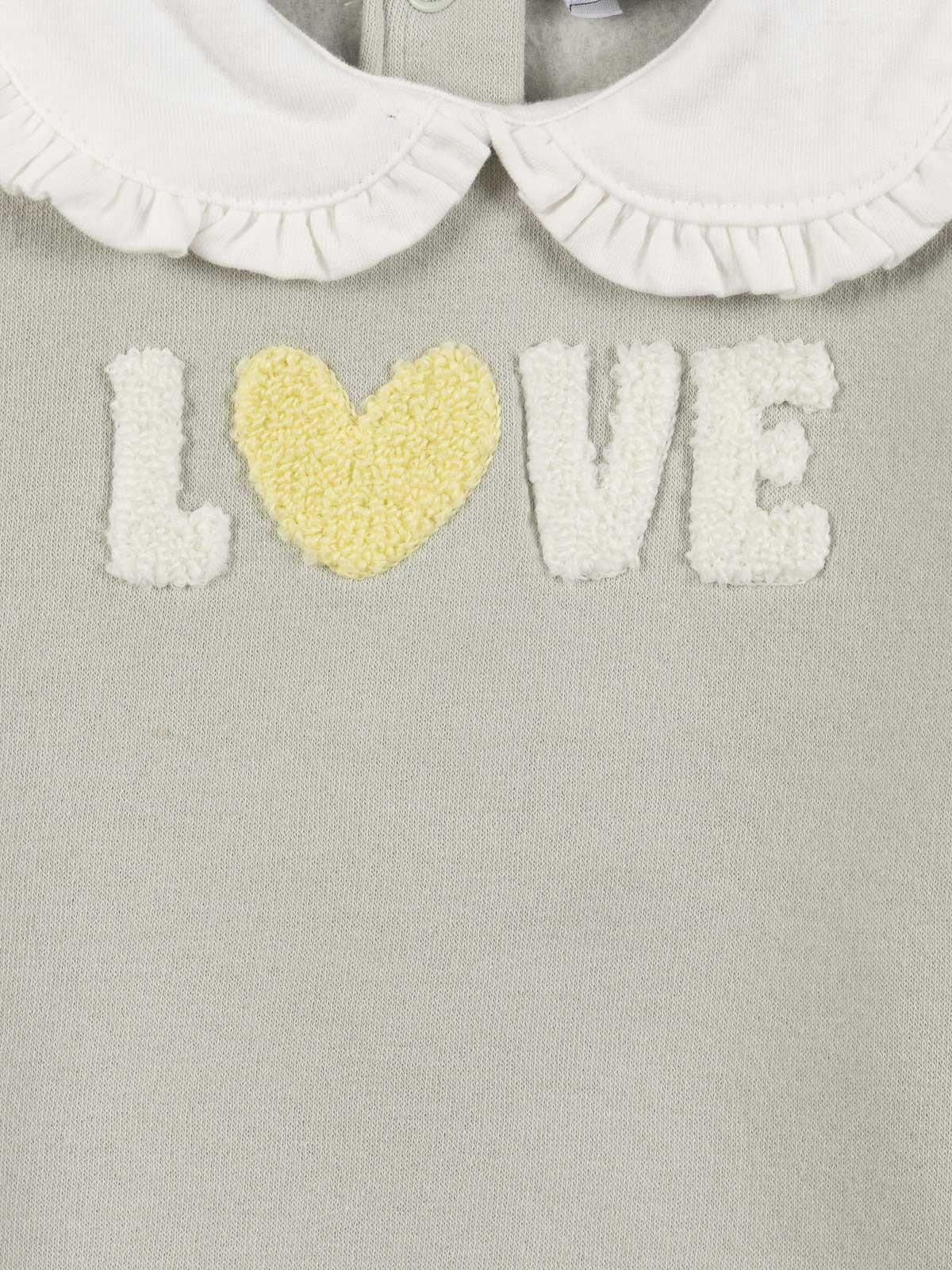 Sweat love col claudine fille (3-36M)