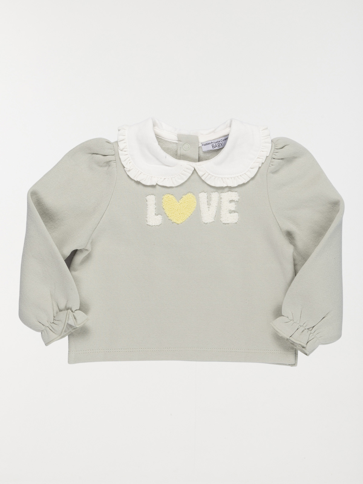 Sweat love col claudine fille (3-36M)