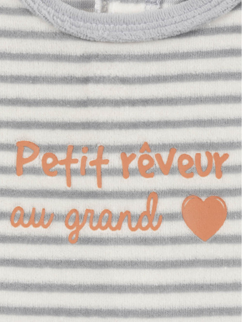 Dors-bien velours rayé...