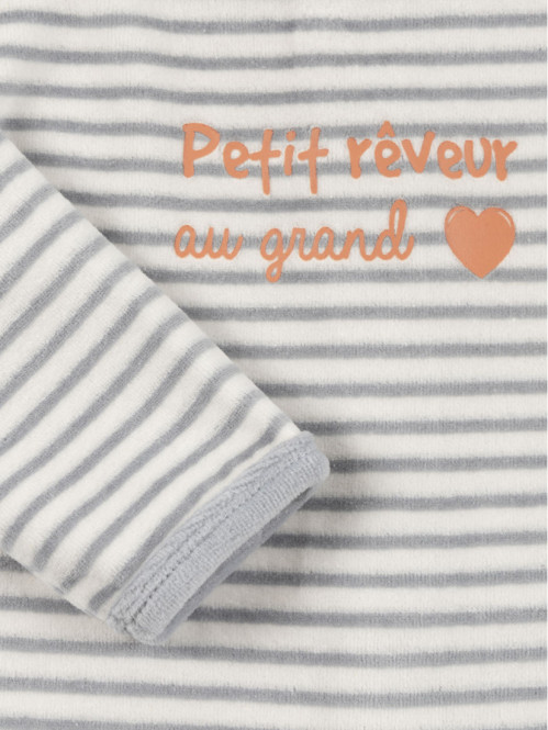 Dors-bien velours rayé...