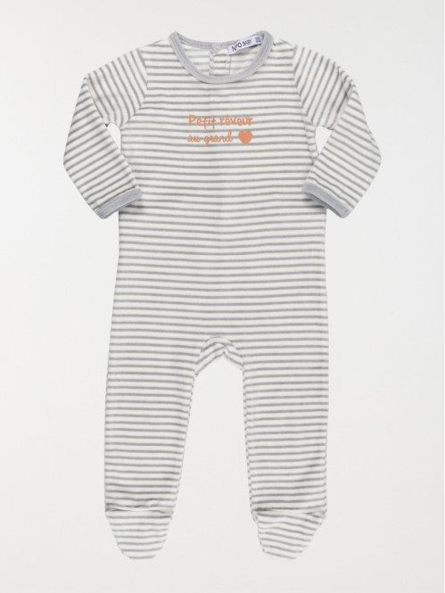 Dors-bien velours rayé...