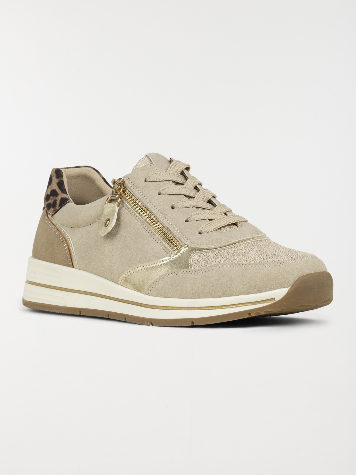 Basket confort beige femme (36-41)