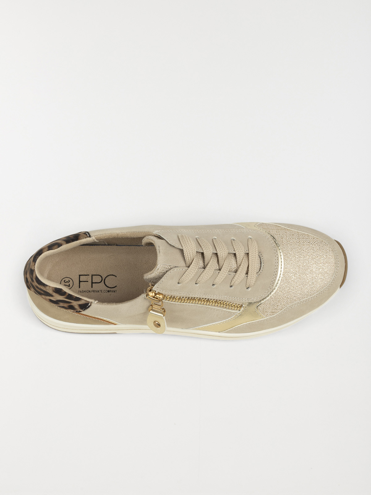 Basket confort beige femme (36-41)