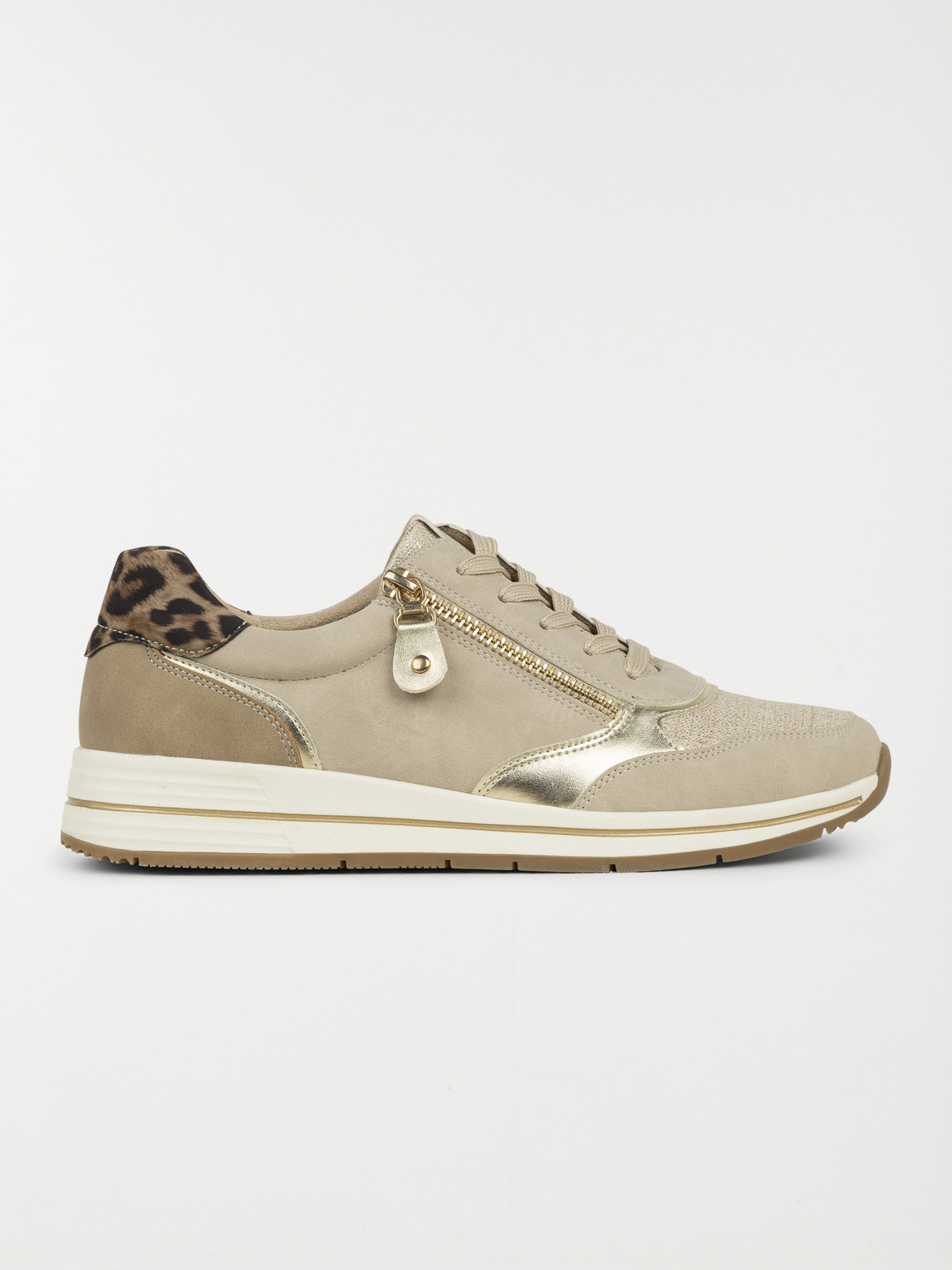 Basket confort beige femme (36-41)