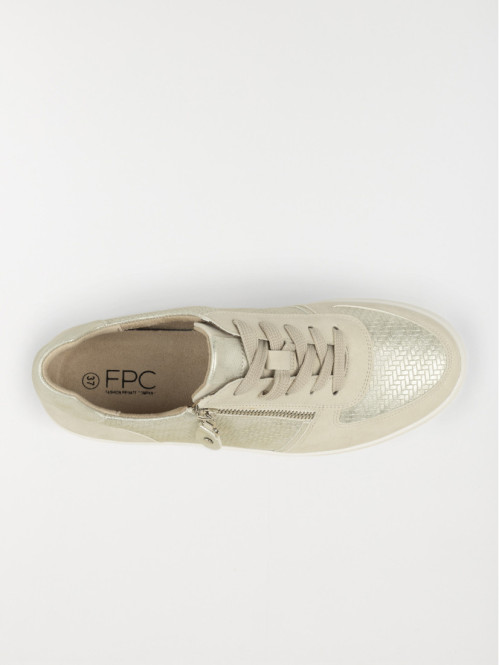 Basket confort femme beige...