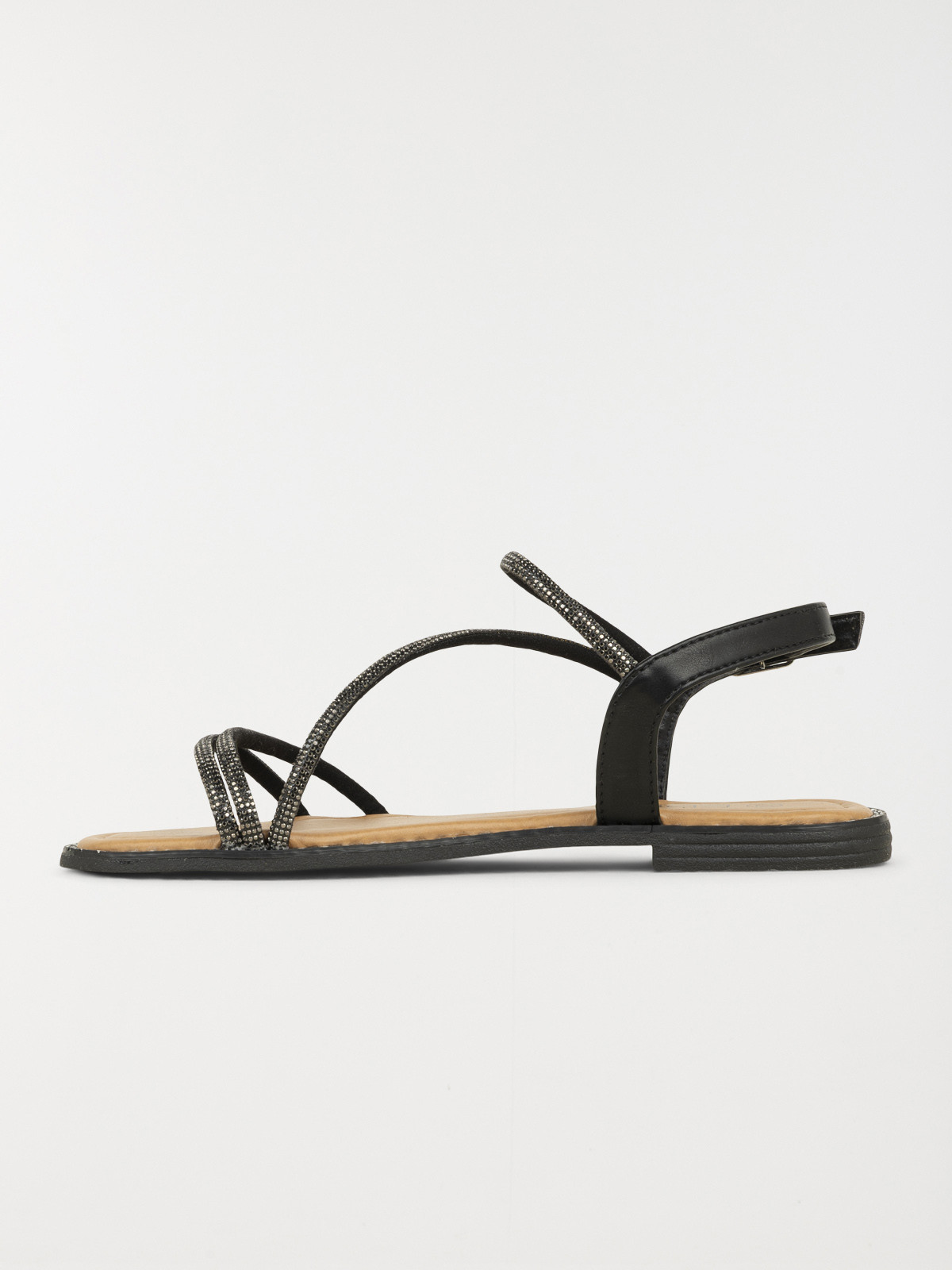 Sandales noires strass femme (36-41) Sandales noires strass femme (36-41)