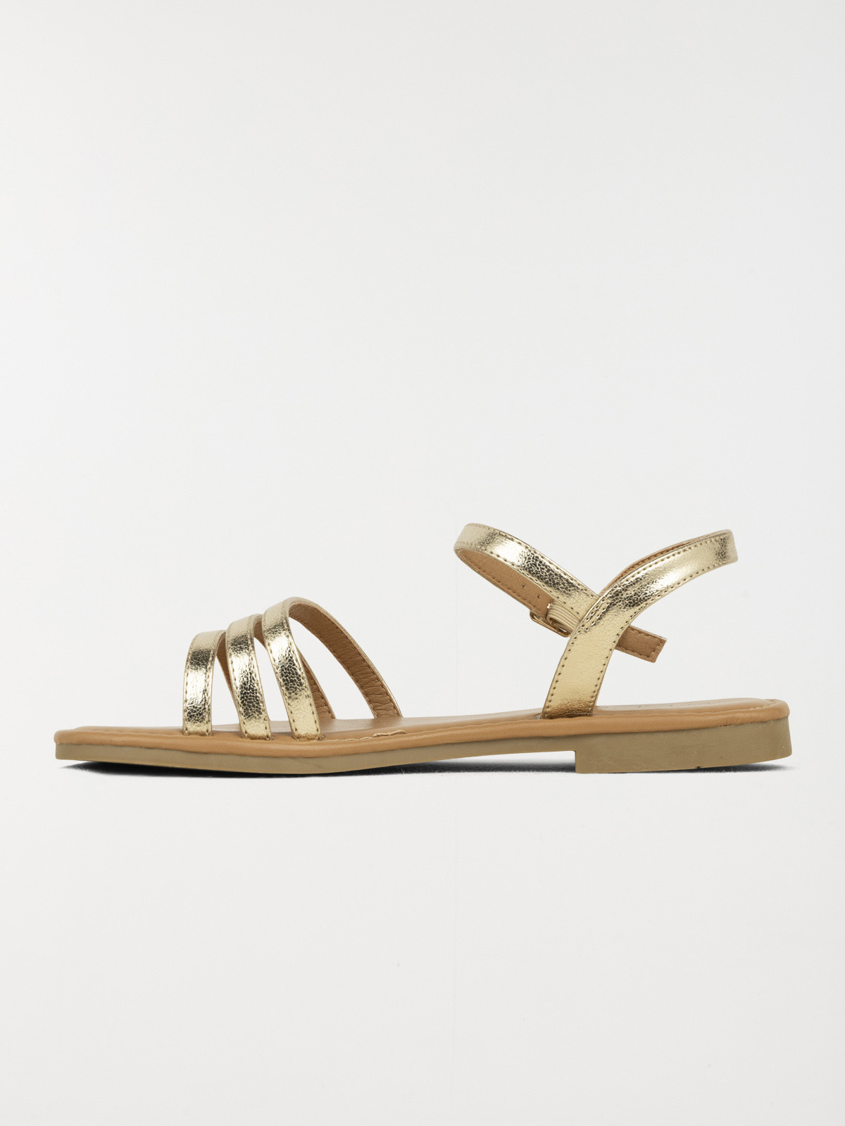 Sandales plates dorées femme (37-42) Sandales plates dorées femme (37-42)