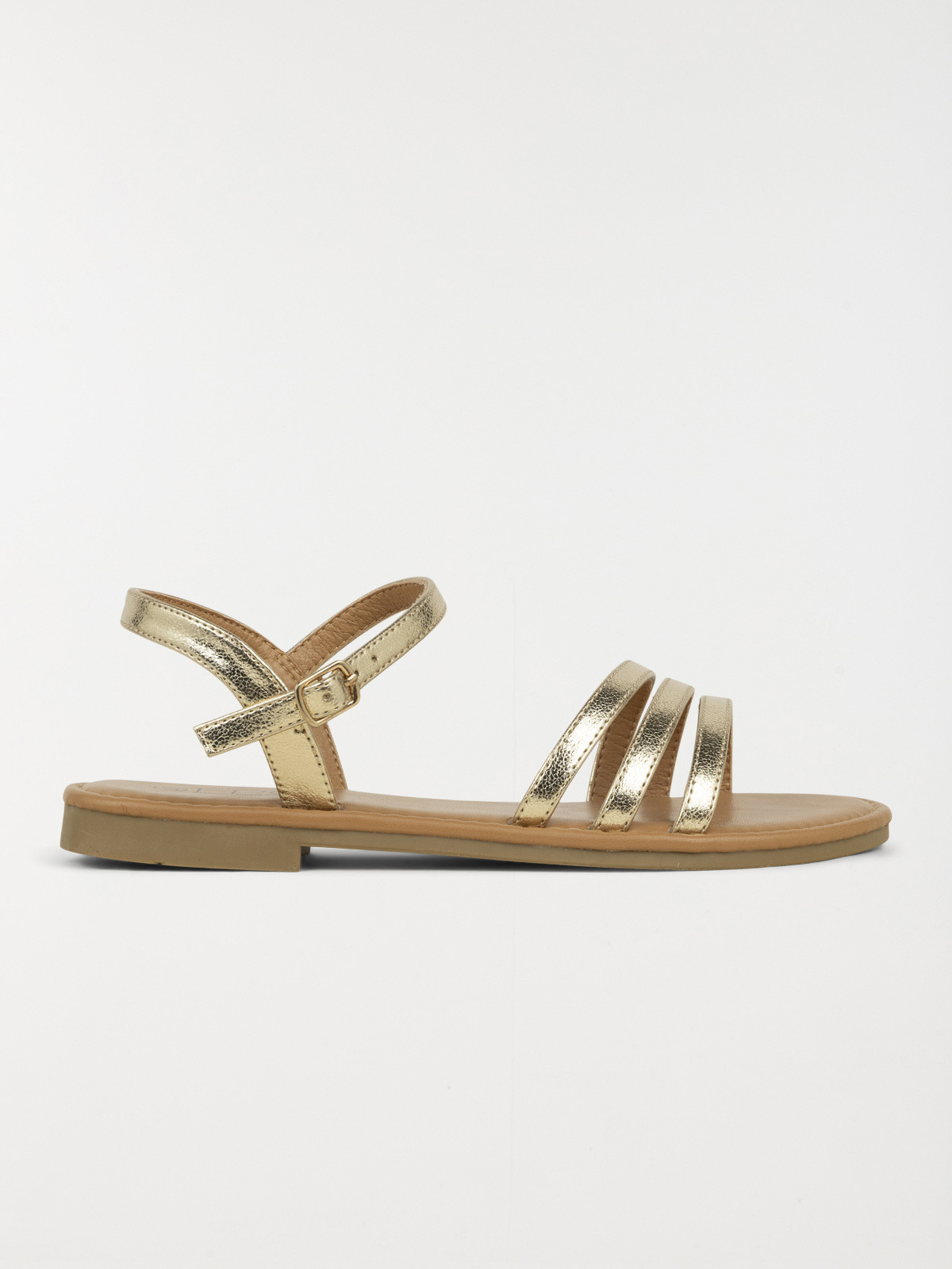 Sandales plates dorées femme (36-41) Sandales plates dorées femme (36-41)