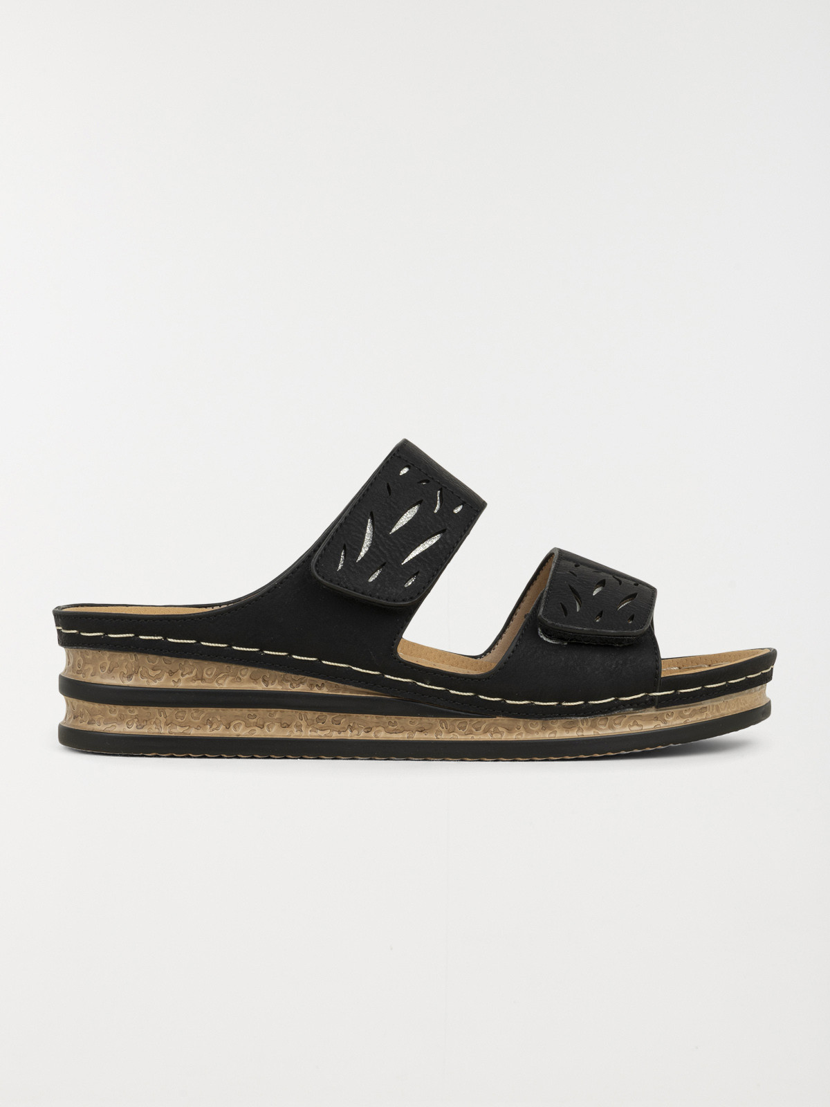 Mules confort à scratchs femme (36-41) Mules confort à scratchs femme (36-41)