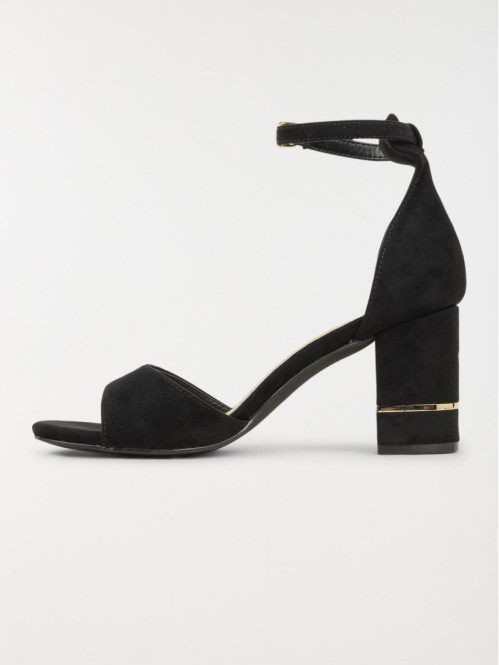 Sandales noires talon haut...