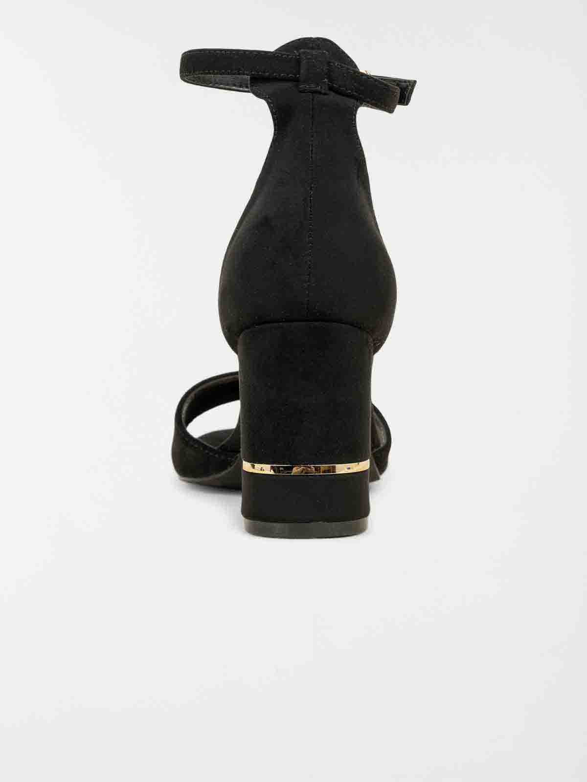 Sandales noires talon haut femme (36-41)