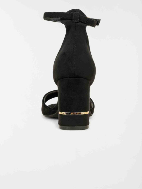 Sandales noires talon haut...