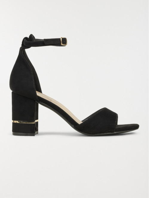 Sandales noires talon haut...