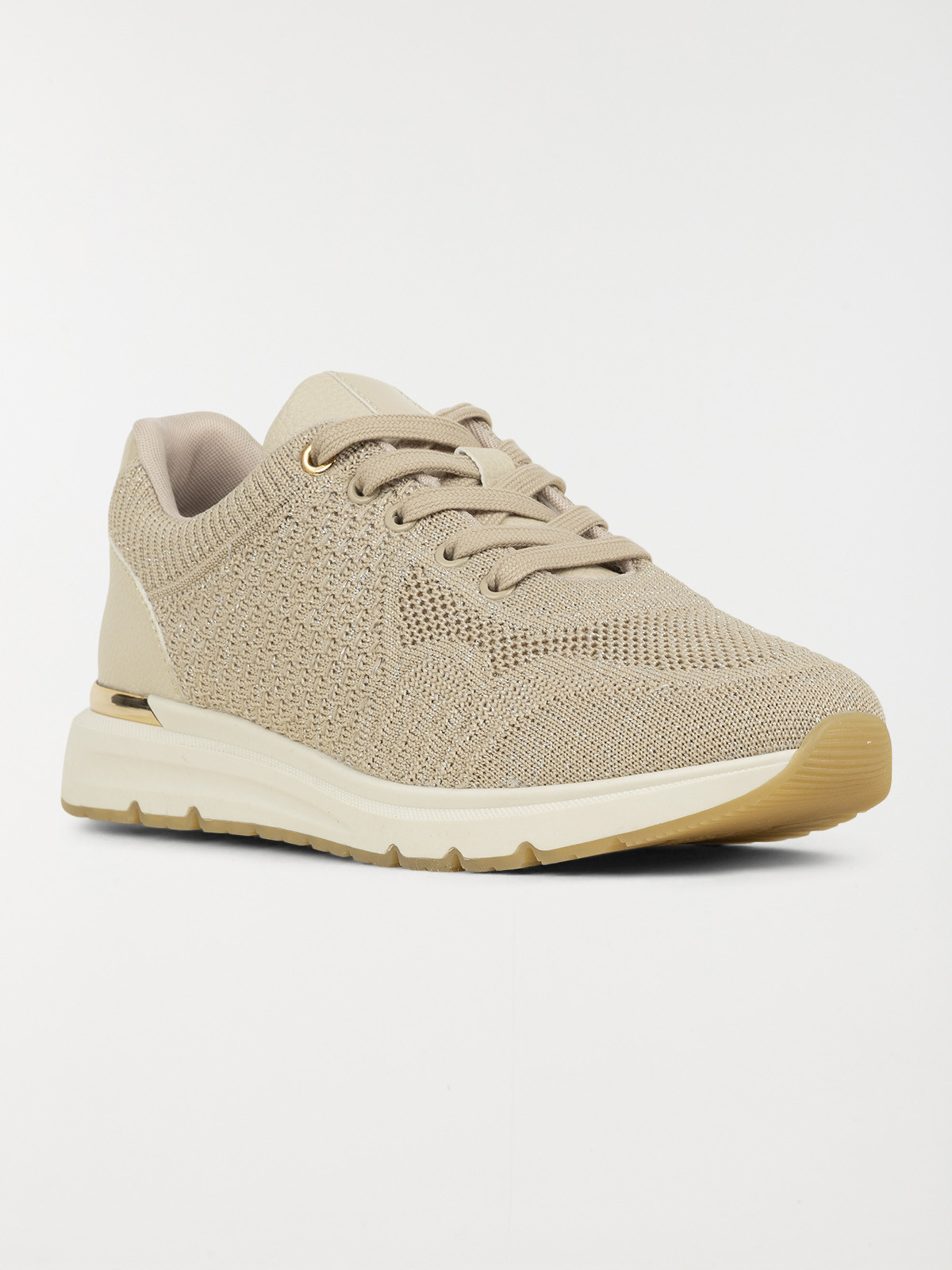 Baskets femme beige irisé (36-41)