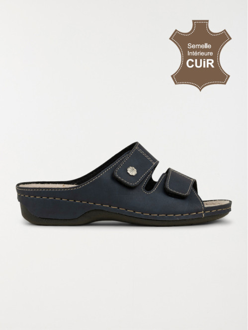 Mule confort marine femme...