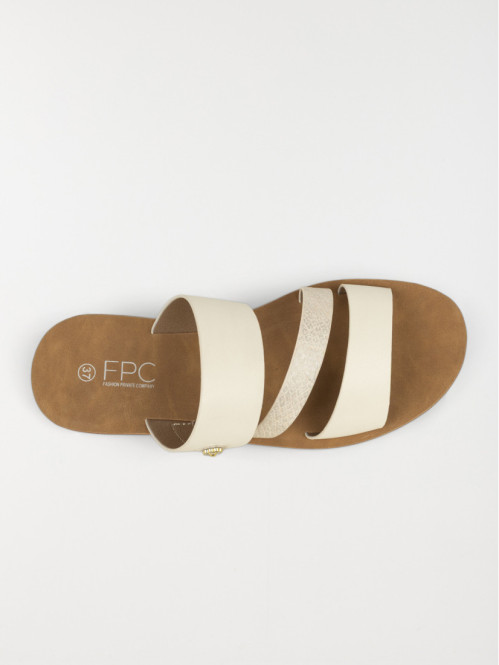 Mules coloris beige femme (36-41)