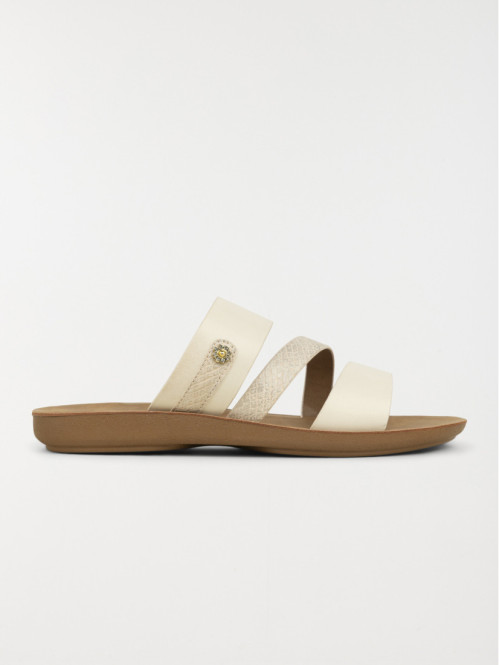 Mules coloris beige femme (36-41)