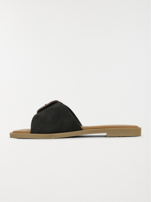 Mules boucle carrée femme...