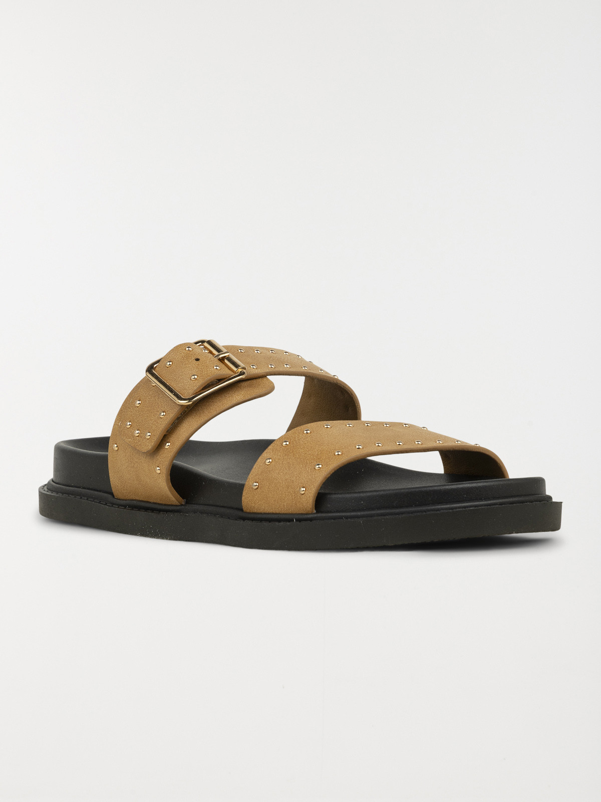 Mules studs dorés femme noir (36-41)