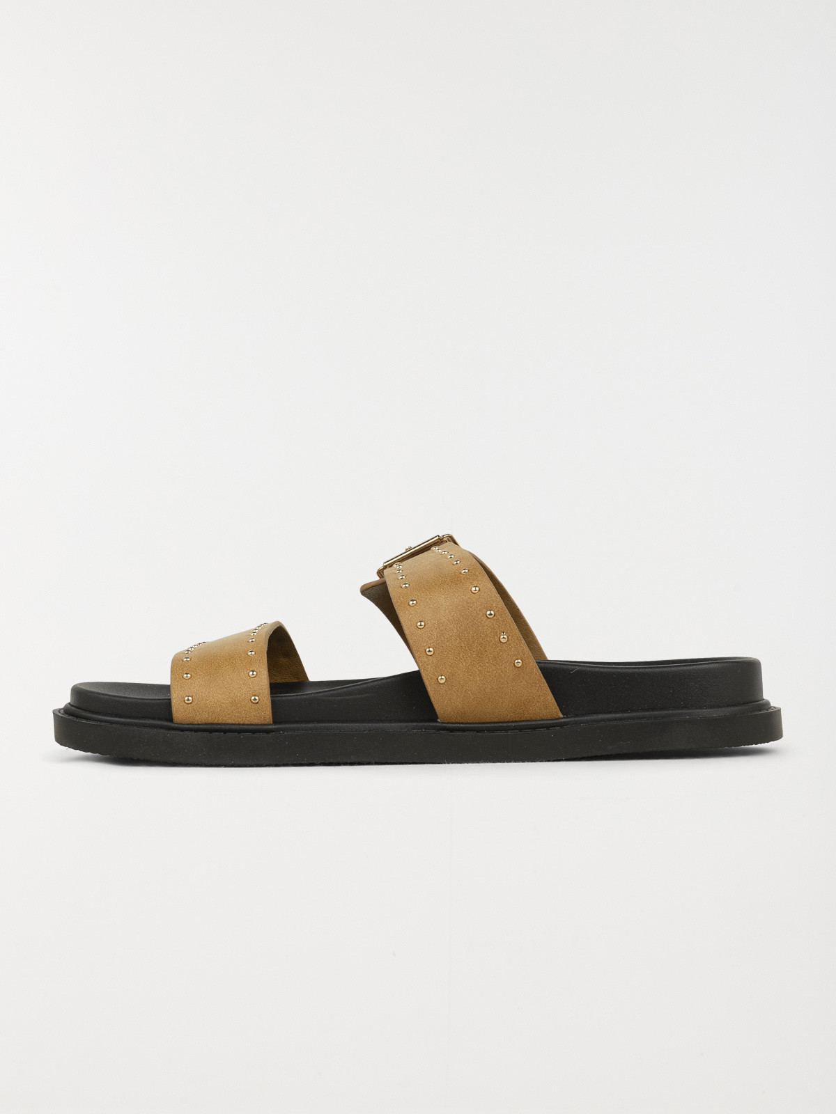 Mules studs dorés femme noir (36-41)