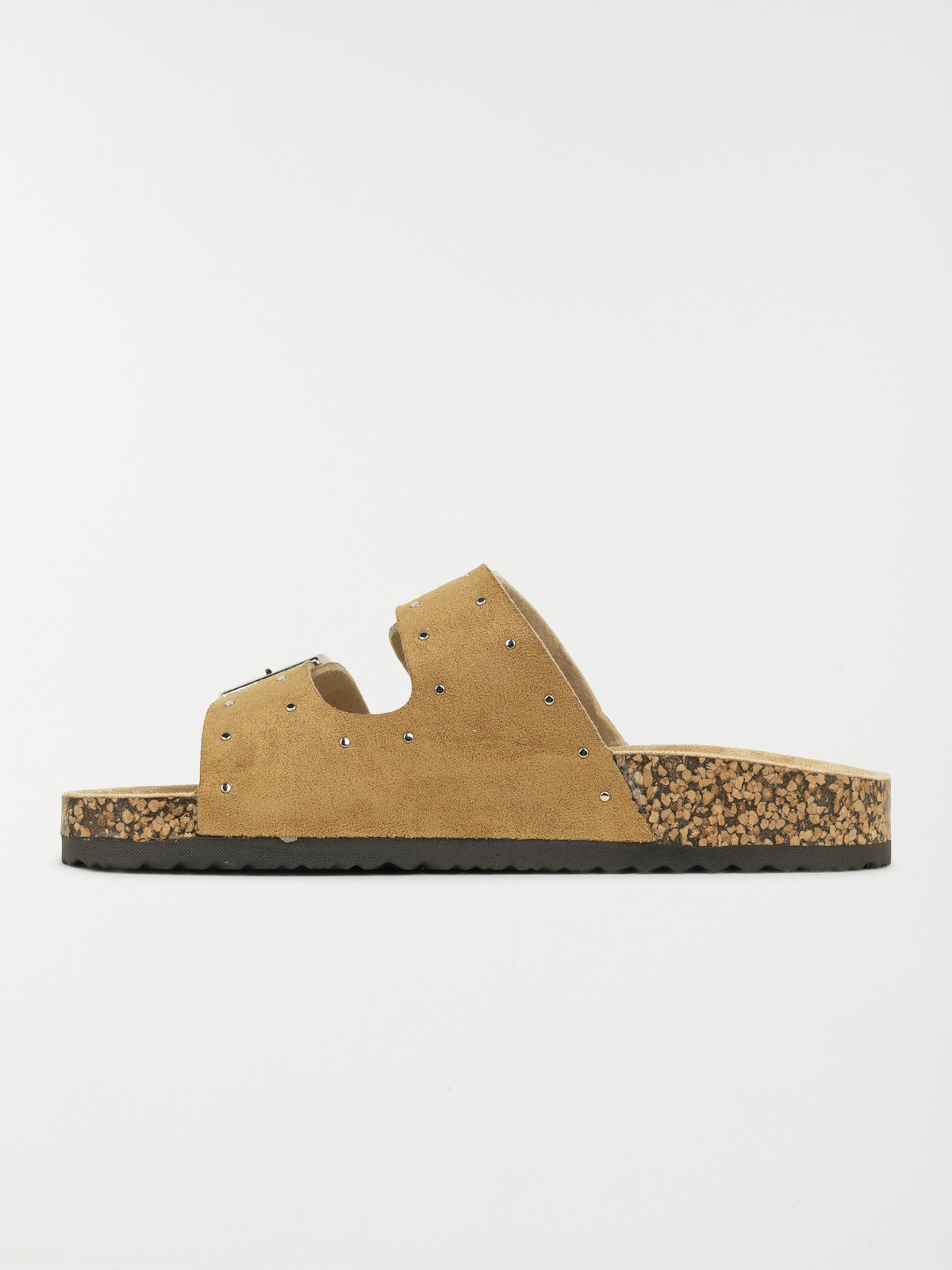 Mules studs dorés femme camel (36-41)
