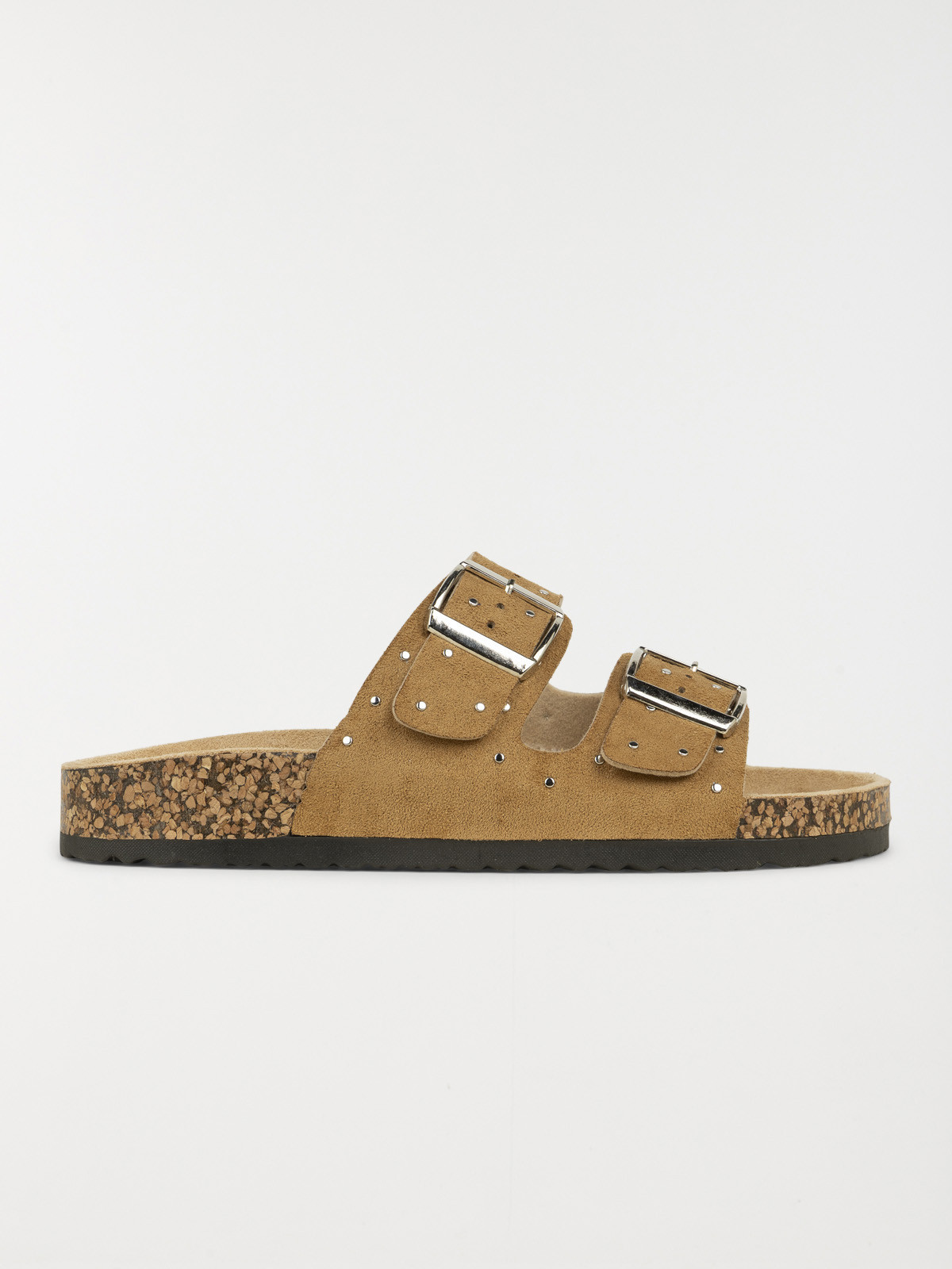 Mules studs dorés femme camel (36-41)