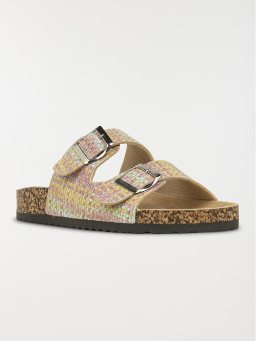 Mules multicolore femme...
