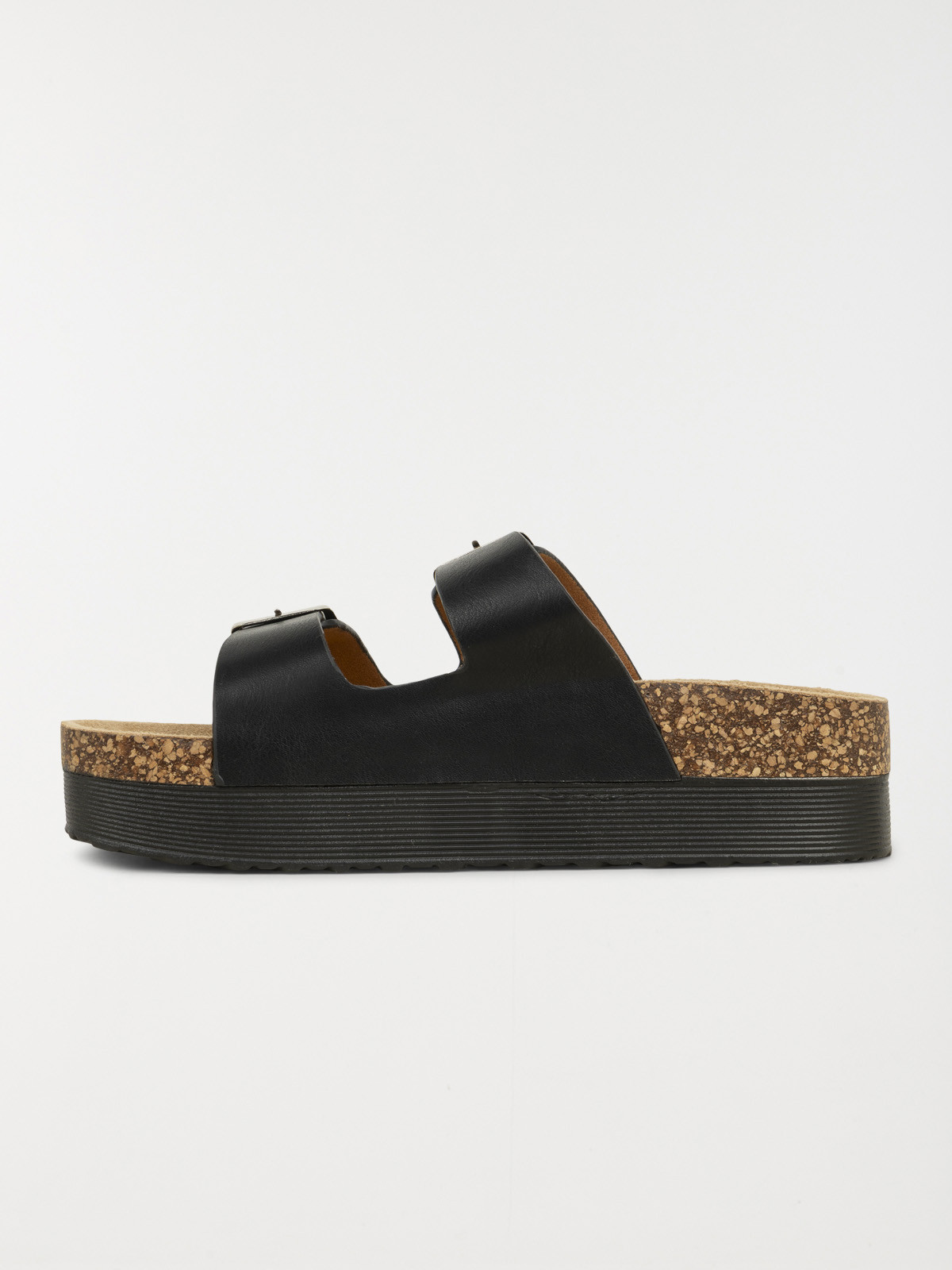 Mules noires plateformes femme (36-41)