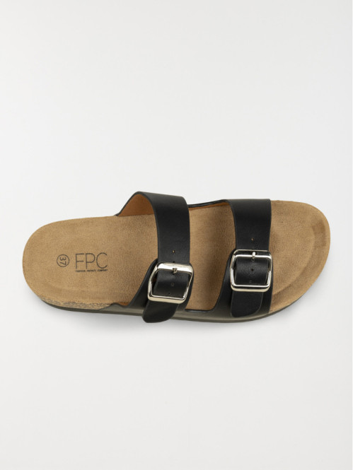 Mules noires plateformes...