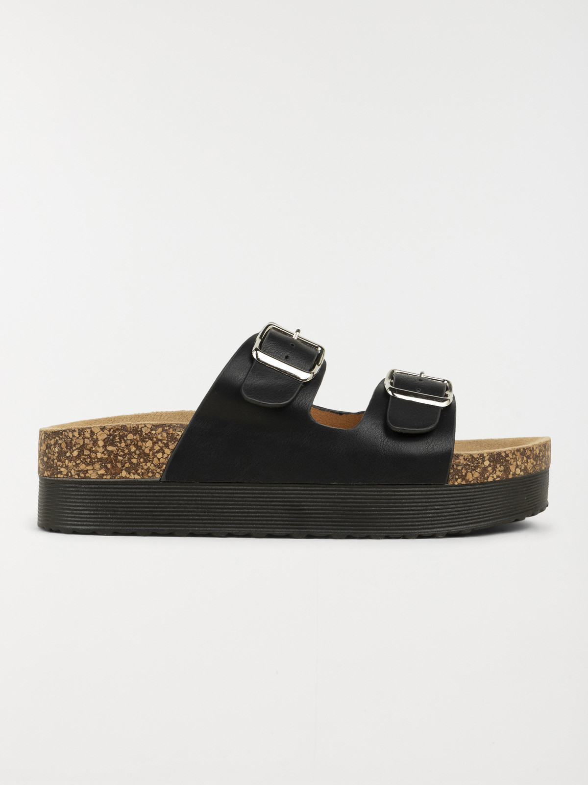 Mules noires plateformes femme (36-41)