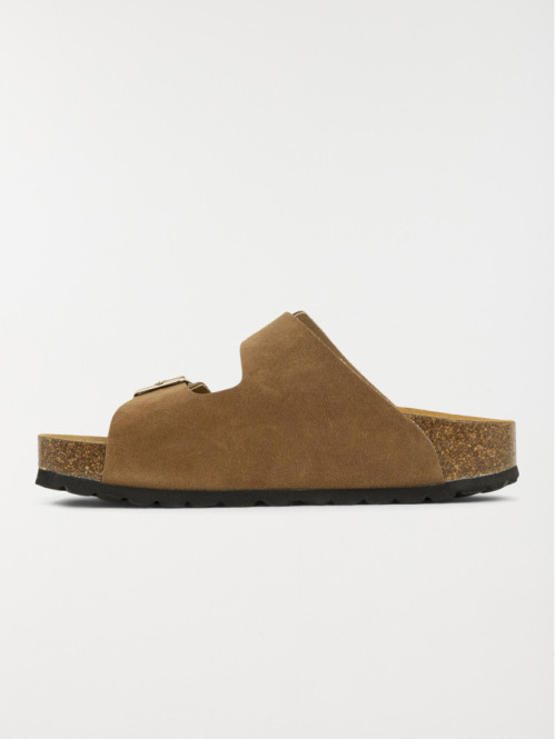 Mules marrons 2 boucles...
