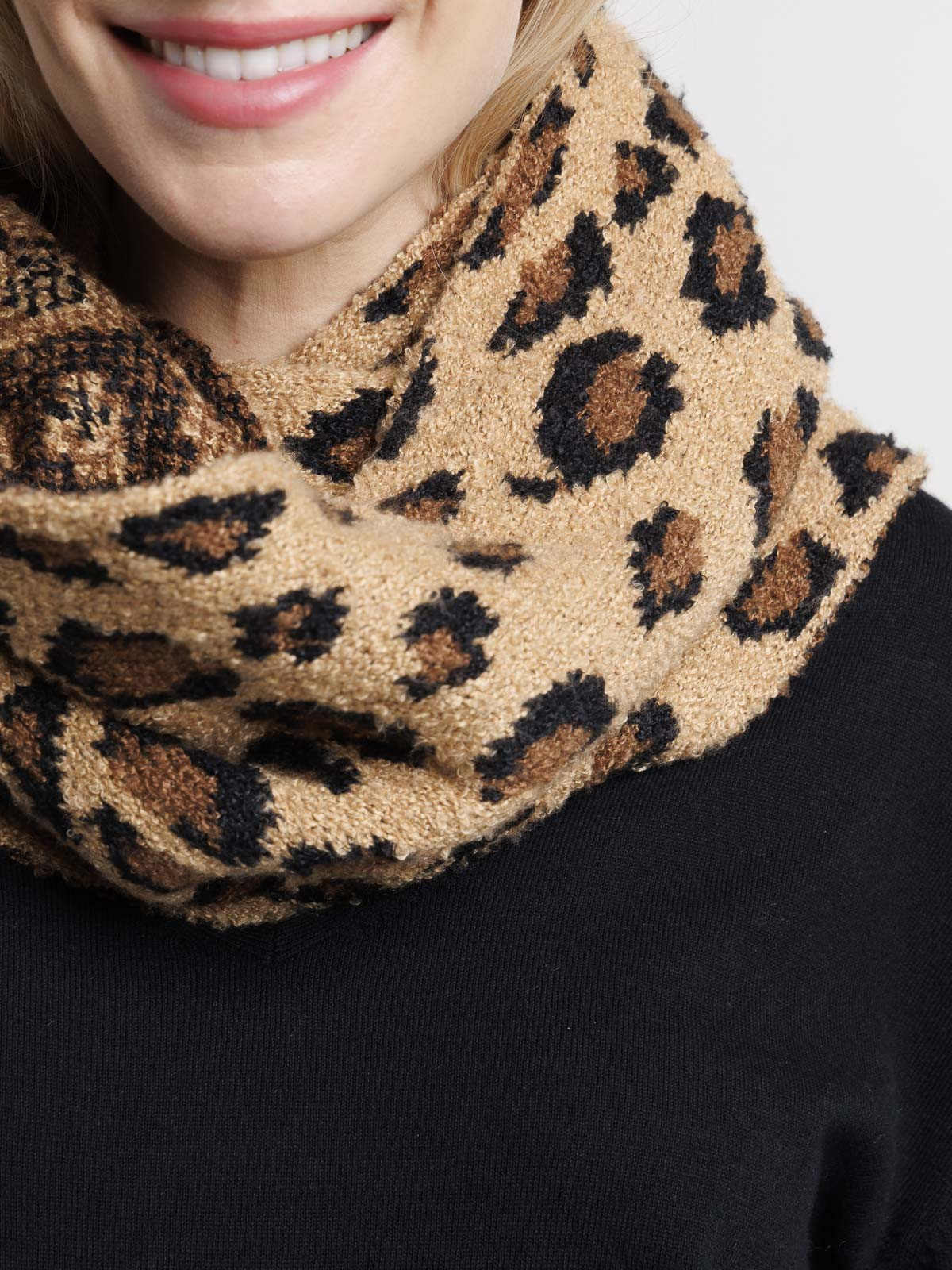 Echarpe snood léopard femme Echarpe snood léopard femme