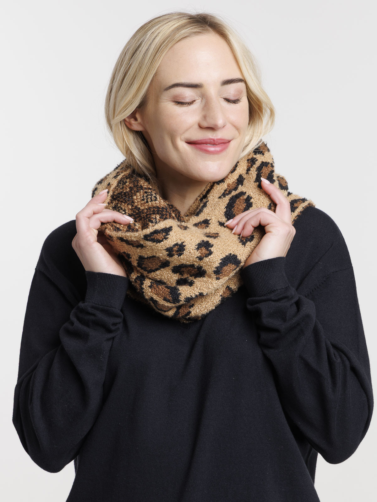 Echarpe snood léopard femme