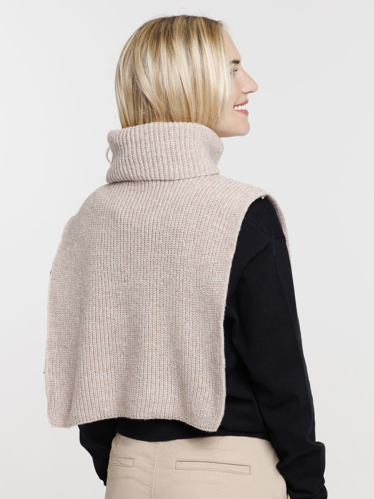 Snood plastron col roulé femme