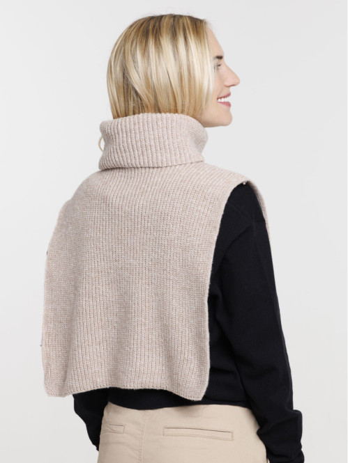 Snood plastron col roulé femme