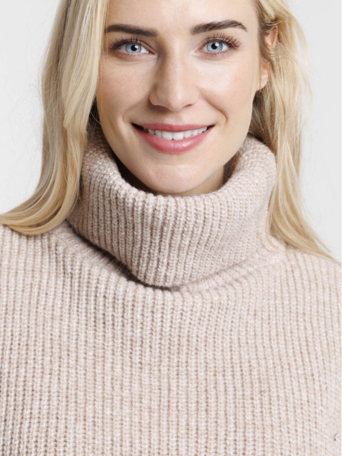 Snood plastron col roulé femme