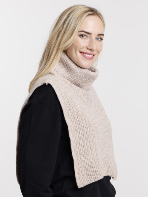 Snood plastron col roulé femme