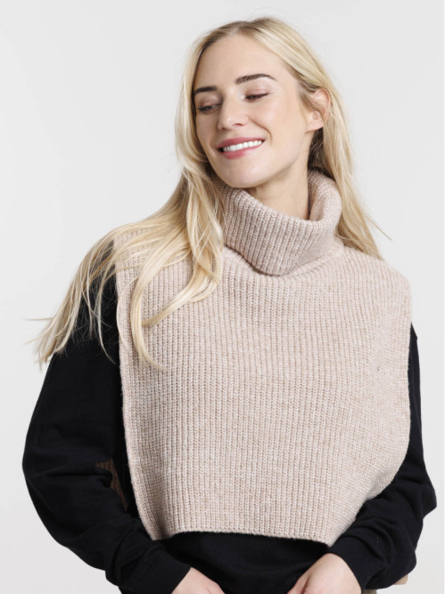 Snood plastron col roulé femme