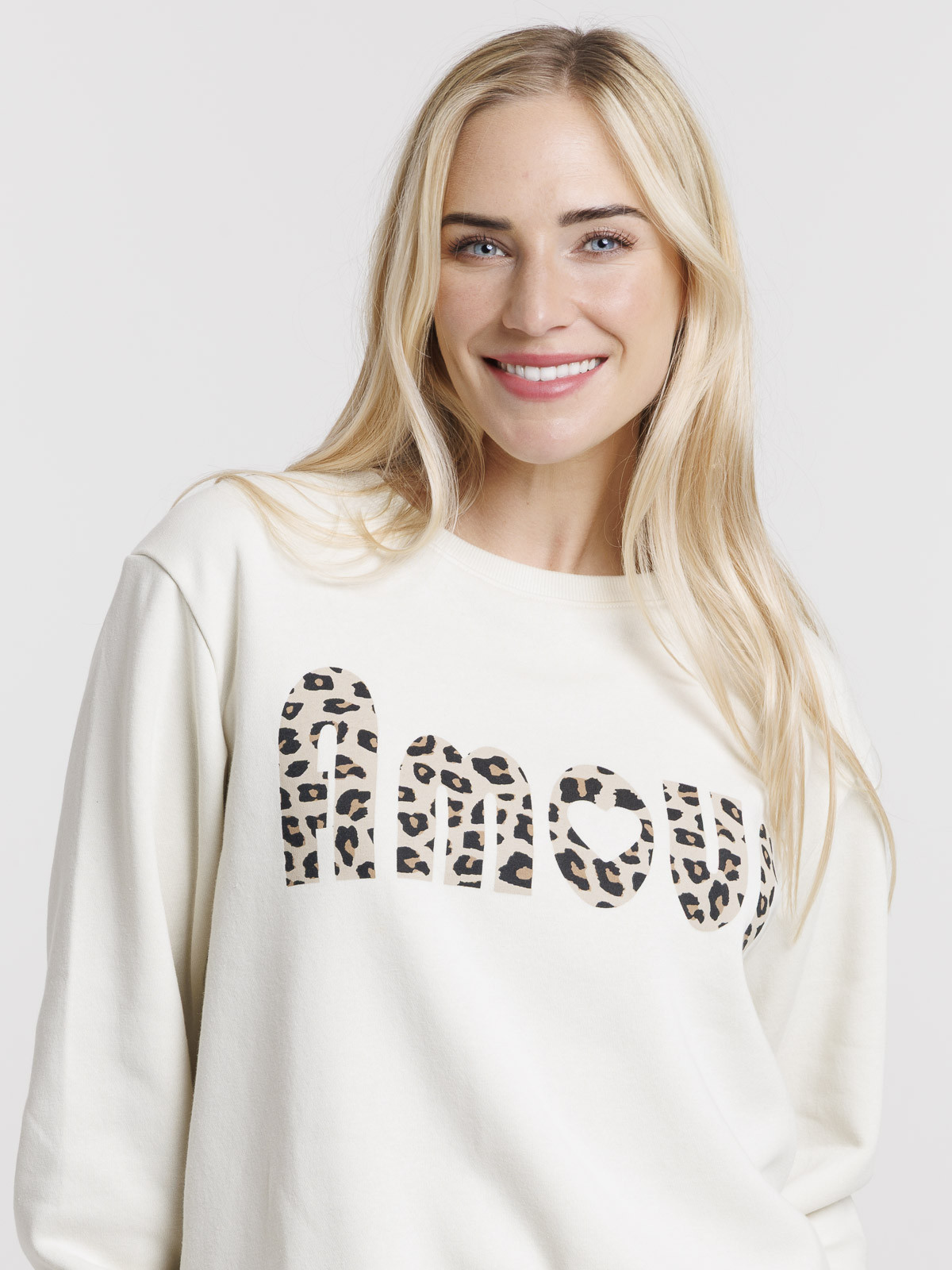 Sweat amour léopard femme