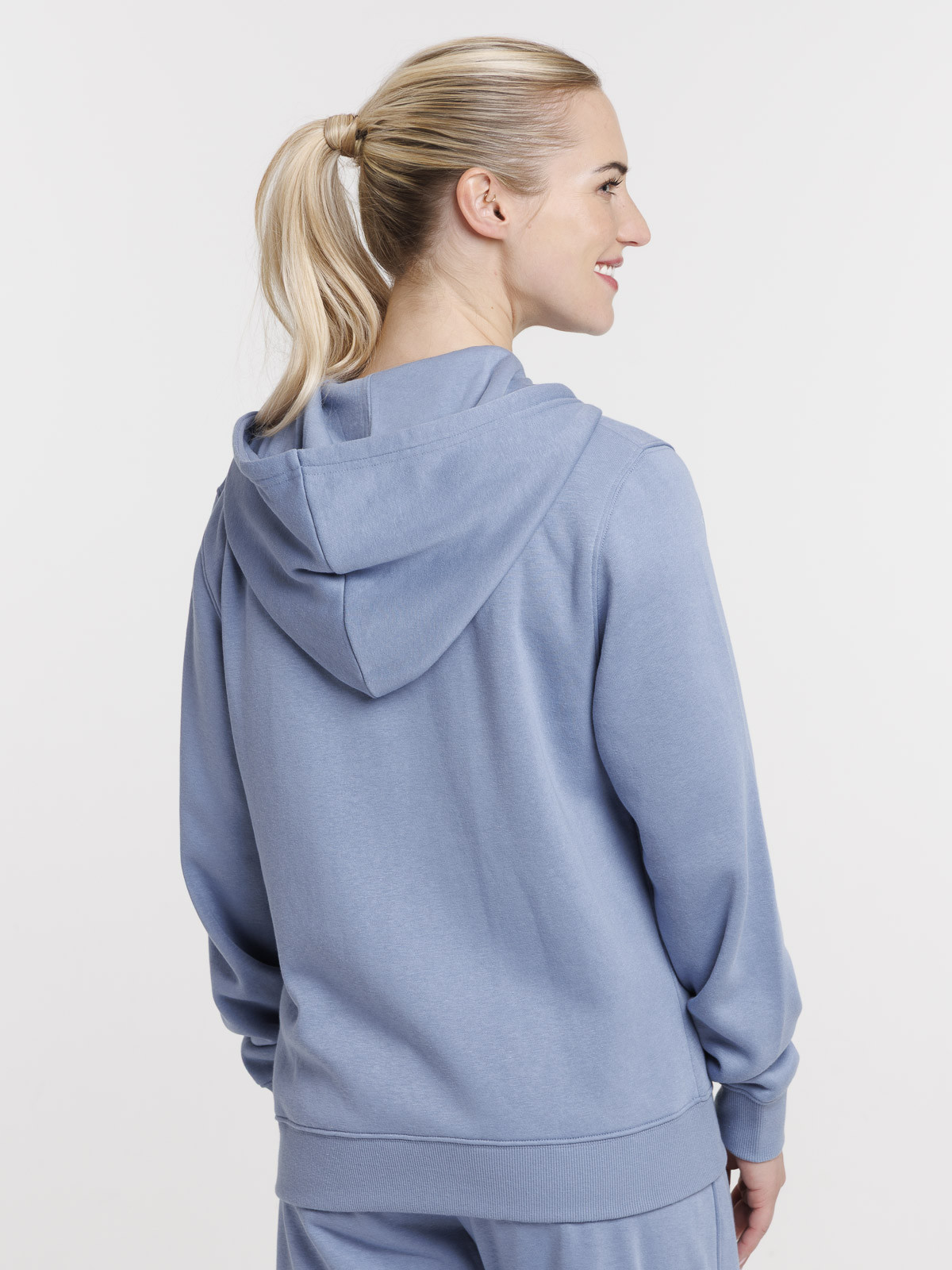 Sweat zippé à capuche femme