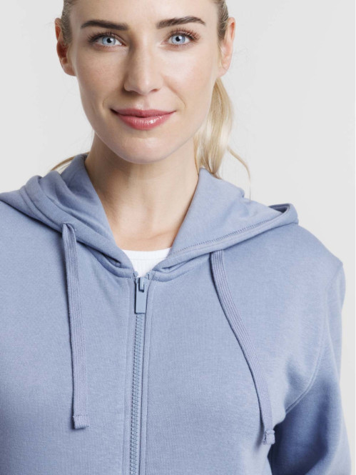 Sweat zippé à capuche femme