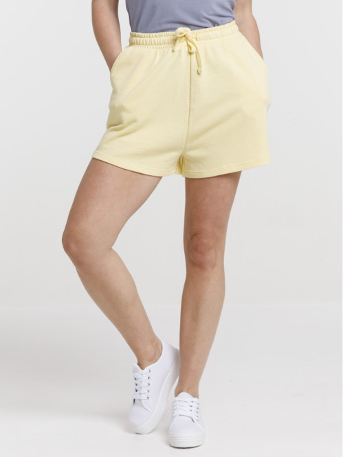 Short basique jaune femme