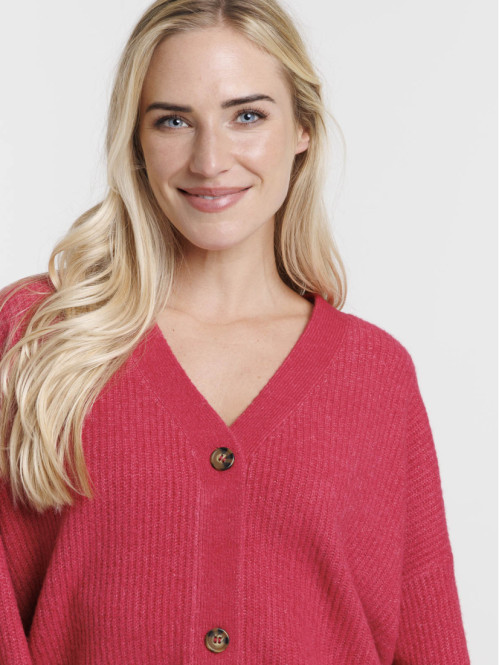 Gilet basique boutonné femme