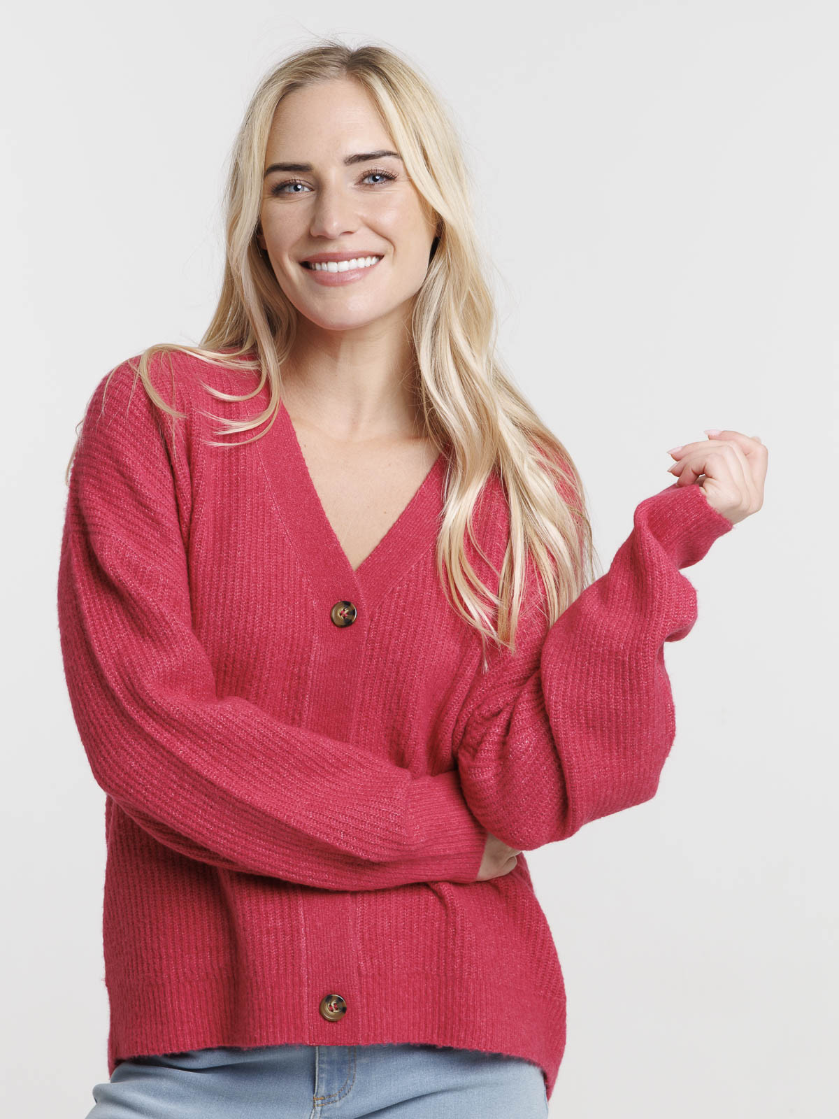 Gilet basique boutonné femme