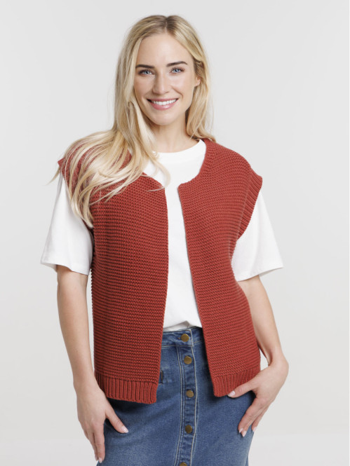 Gilet sans manches ouvert...