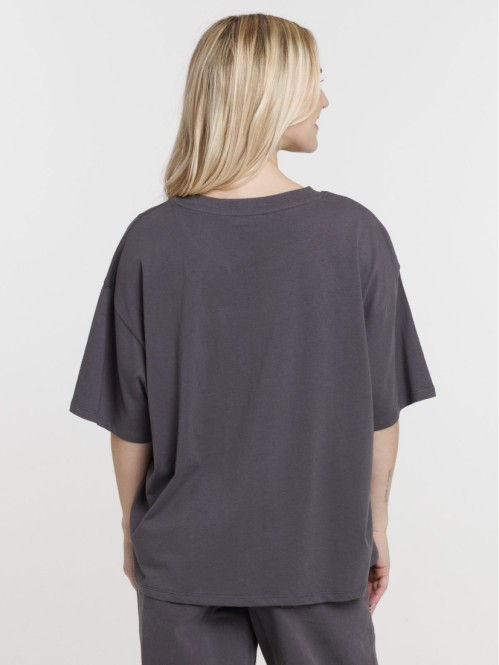 Tee-shirt coeur léopard femme