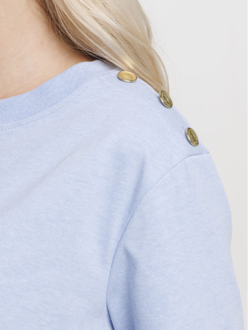 T-shirt boutons épaule...