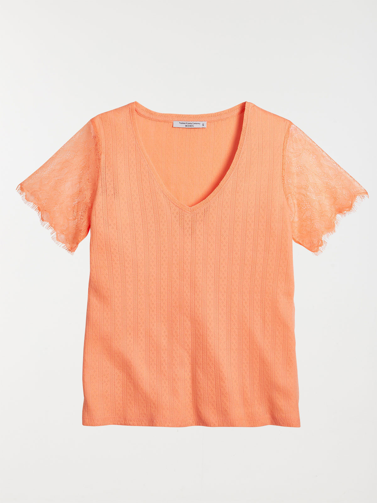T-shirt manches en dentelle femme