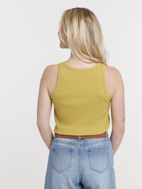 Débardeur côtelé olivette femme