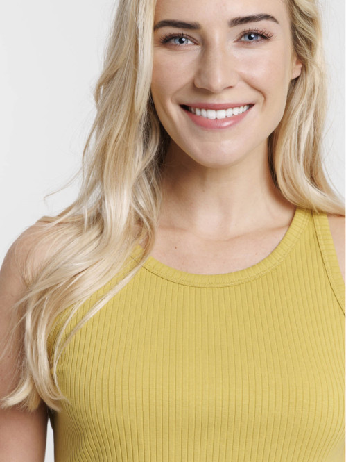 Débardeur côtelé olivette femme